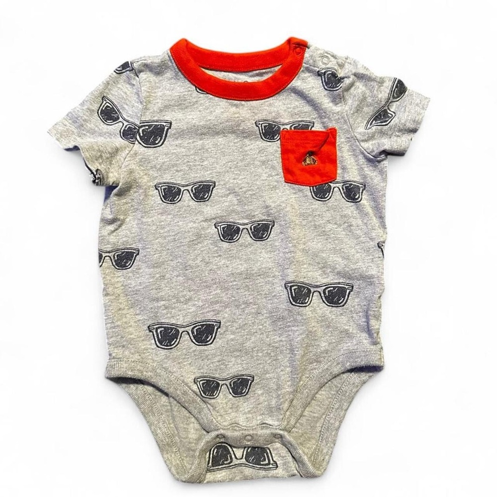 babyGAP Onesie with Sunglasses Print and Red Accents